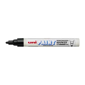 12 x Uni PX20 Paint Marker Bullet Tip Black