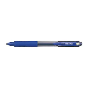 Uni-Ball Laknock Retractable Ballpoint Pen 1.4mm Blue Pack of 12