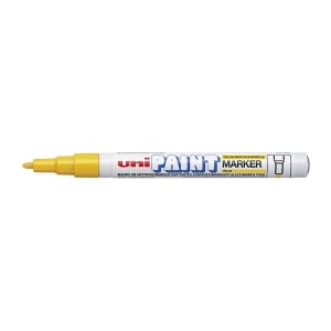 12 x Uni PX21 Paint Marker FIne Bullet Tip Yellow
