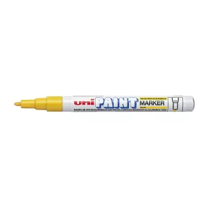 12 x Uni PX21 Paint Marker FIne Bullet Tip Yellow