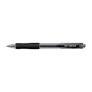 Uni-Ball Laknock Retractable Ballpoint Pen 0.7mm Black Pack of 12
