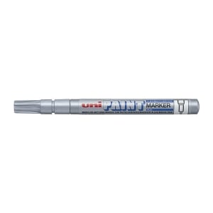 12 x Uni PX21 Paint Marker FIne Bullet Tip Silver