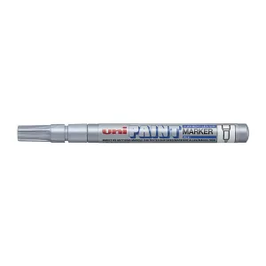 12 x Uni PX21 Paint Marker FIne Bullet Tip Silver