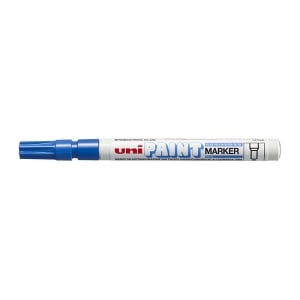 12 x Uni PX21 Paint Marker FIne Bullet Tip Blue