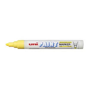 12 x Uni PX20 Paint Marker Bullet Tip Yellow