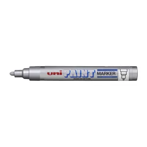 12 x Uni PX20 Paint Marker Bullet Tip Silver