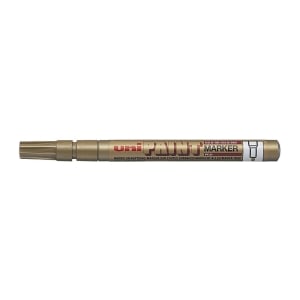 12 x Uni PX21 Paint Marker FIne Bullet Tip Gold
