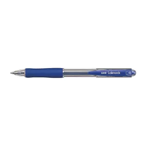Uni-Ball Laknock Retractable Ballpoint Pen 0.7mm Blue Pack of 12