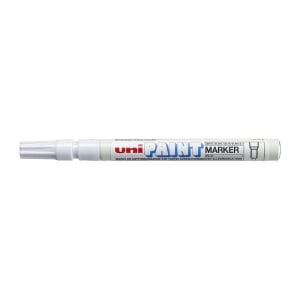 12 x Uni PX21 Paint Marker FIne Bullet Tip White