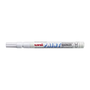 12 x Uni PX21 Paint Marker FIne Bullet Tip White