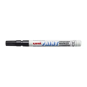 12 x Uni PX21 Paint Marker FIne Bullet Tip Black