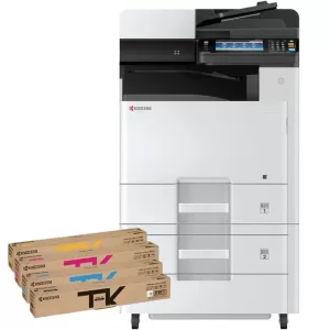 Kyocera ECOSYS M8124cidn A3 Colour Multifunction Laser Printer + 1 set of toners + tray + cabinet Bundle