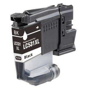 Compatible Brother LC-531XLBK Black High Yield Ink Cartridge - 500 pages