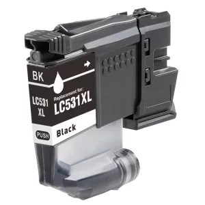 Compatible Brother LC-531XLBK Black High Yield Ink Cartridge - 500 pages