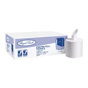 6 Rolls Royal Signature 1ply Centre Pull Hand Towel 20cm x 300m