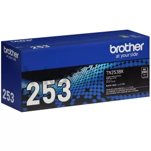 Genuine Brother TN-253BK Black Toner Cartridge - 2,500 pages