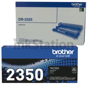 Genuine Brother TN-2350 Toner Cartridge + Genuine DR-2325 Drum Unit Combo