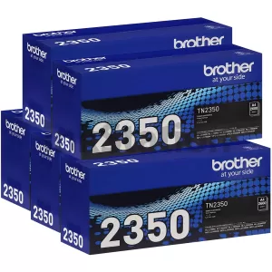 5 x Genuine Brother TN-2350 Toner Cartridge - 2,600 pages