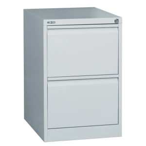 Rapidline 2 Drawer GO Vertical Filing Cabinet - Silver Grey