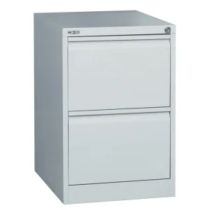 Rapidline 2 Drawer GO Vertical Filing Cabinet - Silver Grey