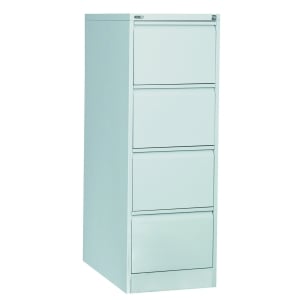 Rapidline 4 Drawer GO Vertical Filing Cabinet - Silver Grey