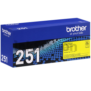 Genuine Brother TN-251Y Yellow Toner Cartridge - 1,400 pages