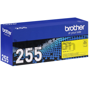 Genuine Brother TN-255Y Yellow High Yield Toner Cartridge - 2,200 pages