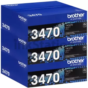 3 x Genuine Brother TN-3470 Toner Super High Yield - 12,000 pages