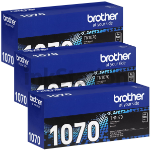3 x Genuine Brother TN-1070 Toner - 1,000 pages