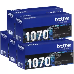 5 x Genuine Brother TN-1070 Toner - 1,000 pages