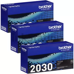 3 x Genuine Brother TN-2030 Toner Cartridge - 1,000 pages