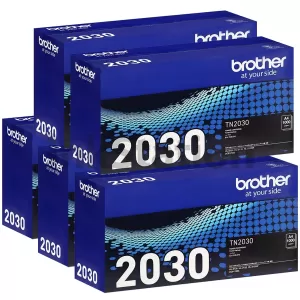 5 x Genuine Brother TN-2030 Toner Cartridge - 1,000 pages