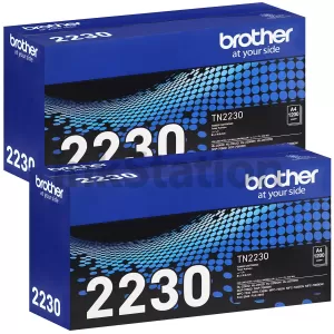 2 x Genuine Brother TN-2230 Toner Cartridge - 1,200 pages