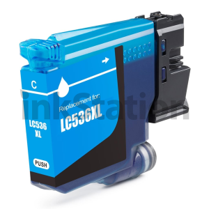 Compatible Brother LC-536XLC Cyan High Yield Ink Cartridge - 1,500 pages