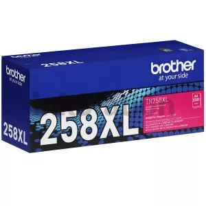 Genuine Brother TN-258XLM Magenta High Yield Toner Cartridge - 2,300 pages