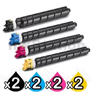 2 Sets of 4 Pack Non-Genuine alternative for TK-8529 Toner Cartridge suitable for Kyocera TASKalfa 4052CI 4053CI [2BK,2C,2M,2Y]