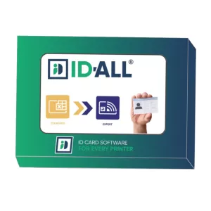 ID-All Expert Edition Card Design Software Upgrade from Standard Edition - Supports Open Database Connectivity & Fingerprint acquisition & Contact Smartcard encoding