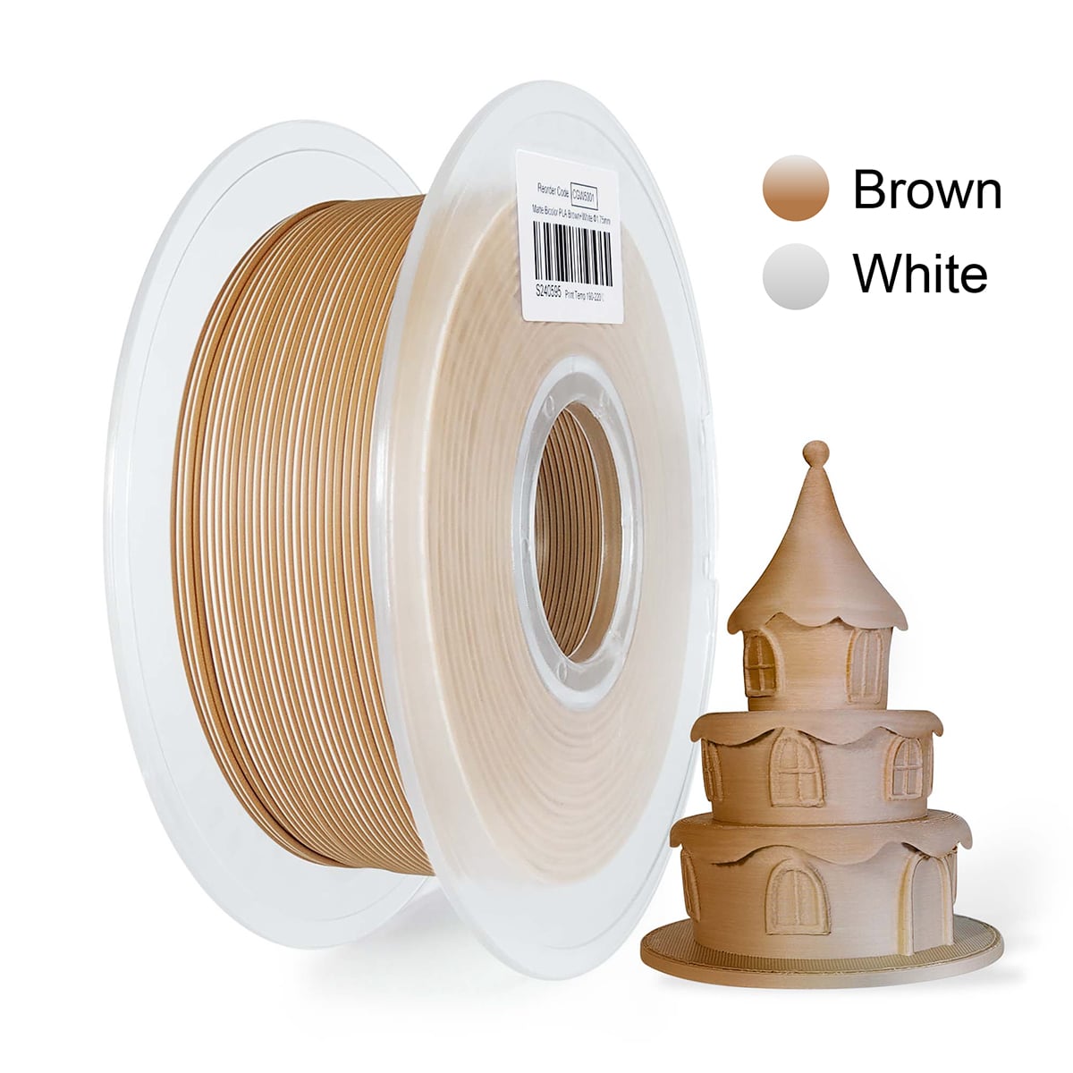 Brown & White