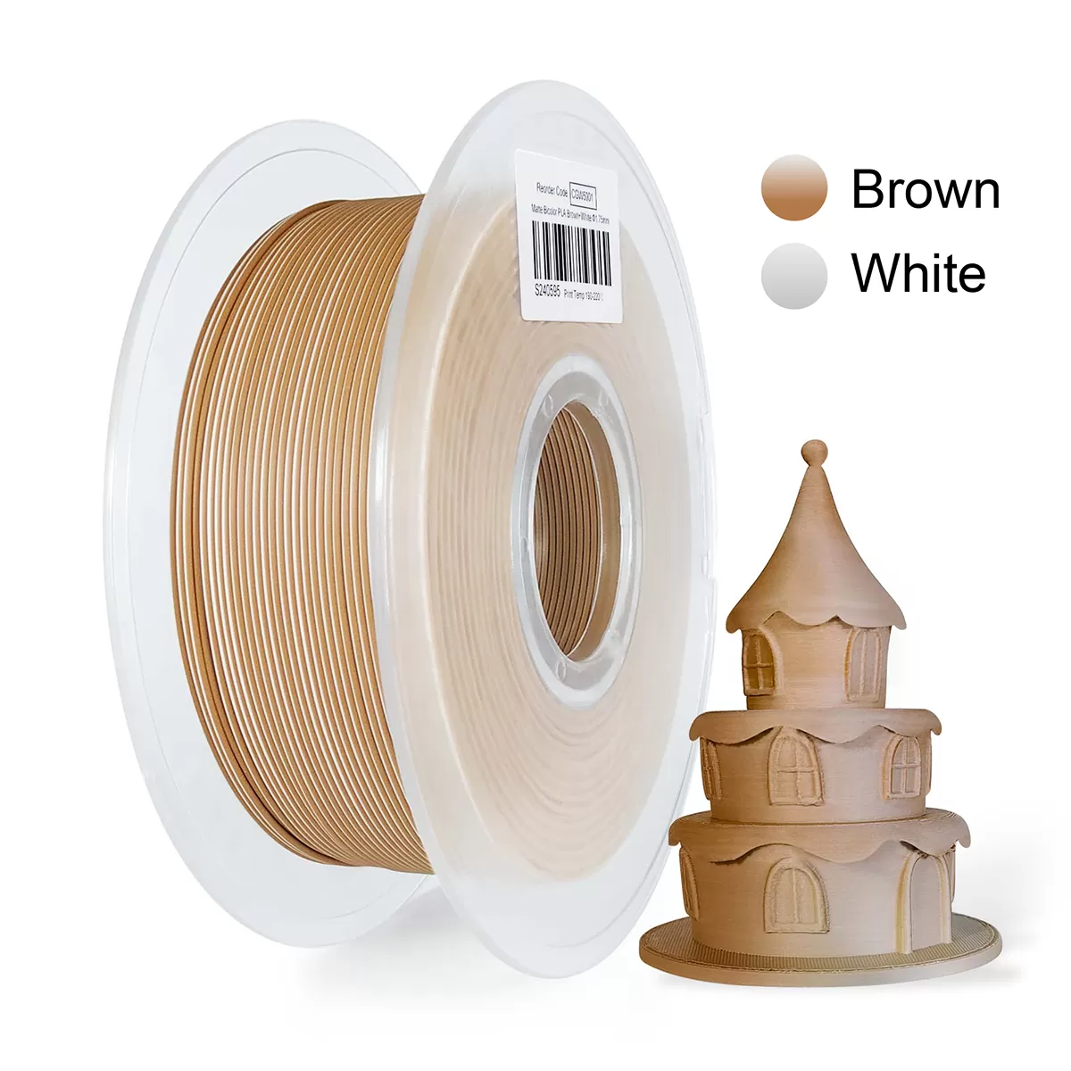 Brown & White