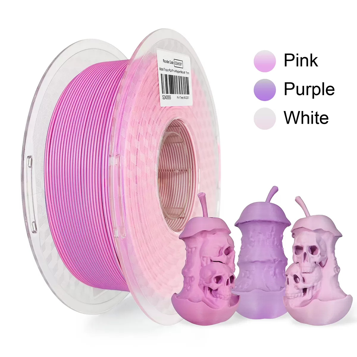 Pink & Purple & White