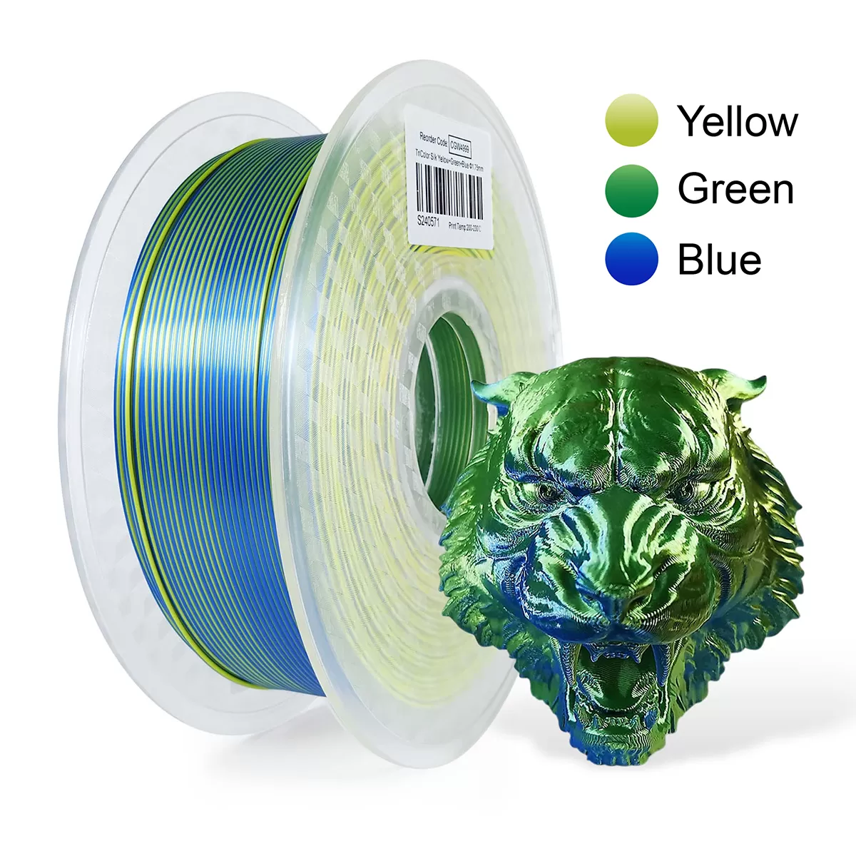 Yellow & Green & Blue