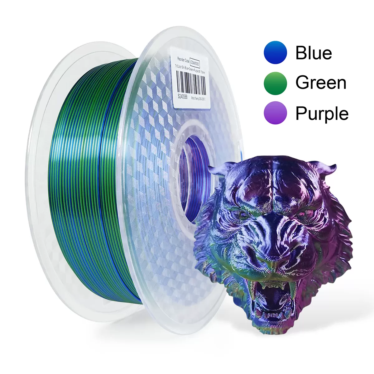 Blue & Green & Purple