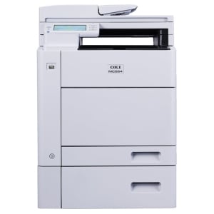 OKI MC554dnw A4 Wireless Colour Multifuction Laser Printer + Extra 500-sheet Paper Tray (YB8001-7005P002)