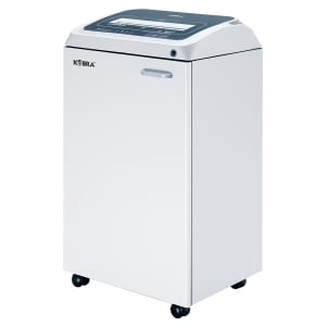 KOBRA 310 TS HS High Security 13-Sheet Cross Cut Shredder Touch Screen & 150L Cabinet on Casters (Security Level P-6)