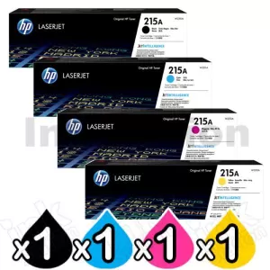 4 Pack HP 215A W2310A-W2313A Genuine Toner Cartridge Combo [1BK,1C,1M,1Y]