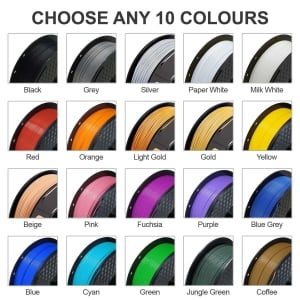 ANY 10 PLA+ 3D Filament 1.75mm - 1KG per roll