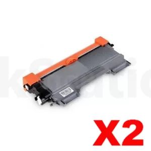 2 x Compatible Brother TN-2250 Toner - 2,600 pages