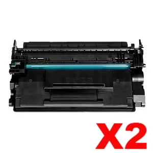 2 x HP 89X CF289X High Yield Compatible Black Toner Cartridge - 10,000 Pages
