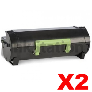 2 x Lexmark 56F6000 Compatible MS421 / MS521 / MS622 / MX421 / MX522 / MX622 Black Toner Cartridge - 6,000 pages