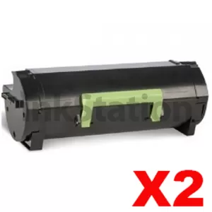 2 x Lexmark 56F6000 Compatible MS421 / MS521 / MS622 / MX421 / MX522 / MX622 Black Toner Cartridge - 6,000 pages